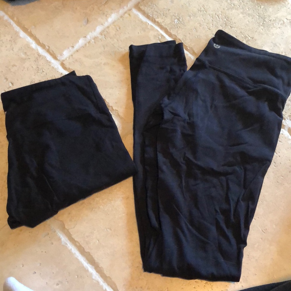 2 Lulu lemon black pants